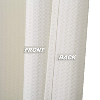 Tenda da doccia Garvee in microfibra idrorepellente con motivo in rilievo, in poliestere, color crema, 182,9 x 182,9 cm, per vasca da bagno