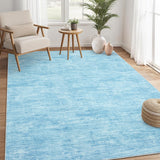 Garvee Tappeto Lavabile Soggiorno 120x170 cm Blu - Antiscivolo, Senza Peli, Materiale Premium, Facile da Pulire, Ideale Casa e Ufficio - Blu