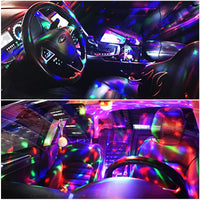Garvee USB Tanzlicht Kugel 2er Pack LED Mini Strobe Licht 7 Farben, Soundgesteuert, Fernbedienung, USB, 360° Drehbar, Partybeleuchtung Für Auto & Bar
