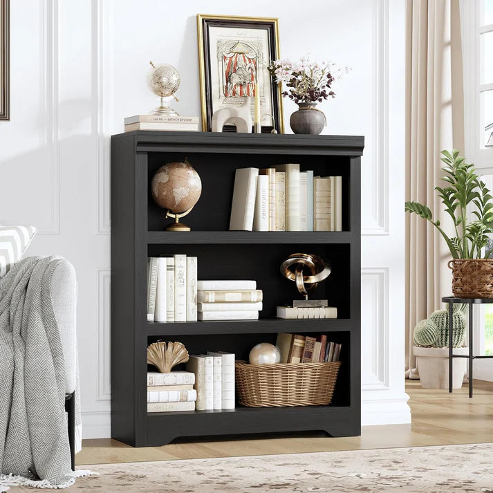 Garvee Libreria Rustica Alta 75" (190 cm), 2-6 Ripiani Regolabili, MDF, Anti-Ribaltamento, Soggiorno e Studio, Design Elegante, Neutro