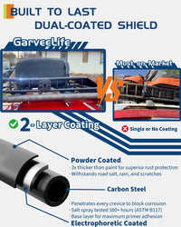 Portapacchi universale Garvee da 64"x39" con capacità di 200 libbre, acciaio resistente, deflettori antivento per SUV e camion, nero