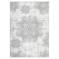 Tappeti lavabili Garvee, morbidi tappeti antiscivolo per soggiorno, camera da letto, sala da pranzo, 120x170 cm, grigio