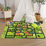 Garvee Tappeto Gioco Bambini Città Con Strade Antiscivolo Lavabile Super Morbido Poliestere Memory Foam Per Camere E Sale Giochi