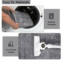 Tappeto per camera da letto retrò Garvee, antiscivolo, lavabile in lavatrice