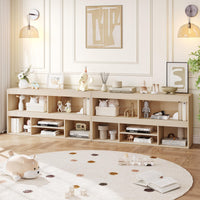 Scaffale portaoggetti per giocattoli Garvee per bambini, 6 scomparti, in legno, robusto, antigraffio, moderno, per sale giochi e aule, 24x47,2x11,8 cm, bianco