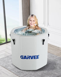 Vasca da bagno ghiacciata Garvee per atleti, XXL, 186 galloni, PVC di grado militare, coperchio isolato, portatile, per fitness e svago, compatibile con refrigeratori d'acqua
