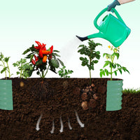 Aiuola rialzata zincata Garvee con traliccio ad arco verticale da 96", regolabile, in acciaio, per giardino e patio, resistente alla ruggine, con clip per piante e rete di drenaggio