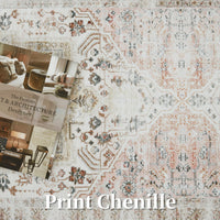 Tappeto vintage GARVEE di grandi dimensioni, 200x290 cm, lavabile, antiscivolo, senza peluche, per soggiorno e camera da letto