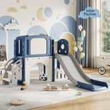 Garvee Set Scivolo 8-in-1 per Bambini con Arrampicata, Canestro, Tunnel, Spazio Giochi, per Interni ed Esterni, Sicuro e Durevole, Multicolore - Slide