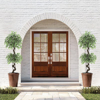 Albero di ficus artificiale Garvee da 5 piedi con oltre 1100 foglie di seta, vaso in ceramica RESISTANT, muschio e ciottoli per ufficio e soggiorno, verde realistico