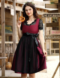 Abito midi da donna Garvee, abito tradizionale in costume, set da 3 pezzi, abito tradizionale in costume con un tocco moderno, taglia 48