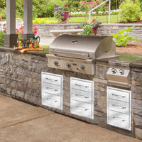 Cassetti per cucina da esterno in acciaio inossidabile Garvee – 14" L x 20,5" A x 23" P, perfetti per postazioni barbecue e cucine da esterno