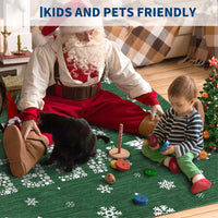 Tappeto natalizio Garvee, zerbino natalizio, zerbino, 60 x 100 cm, per ingresso, camera da letto, studio