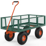 Carrello da Giardino Garvee Pieghevole 900 libbre, Telaio Acciaio, Pneumatici 10", Nero 41,14"x21,46"x5,91" - nero