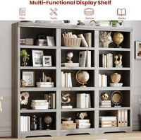 Garvee Libreria 5 Ripiani Alta Regolabile Antiscivolo MDF Resistente Design Elegante Multiuso Casa Ufficio 175 cm