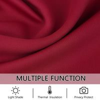 Tende oscuranti natalizie Garvee, corte 24 pollici, oscuranti, rosso vino, per finestre piccole, bagno, cucina, camera da letto
