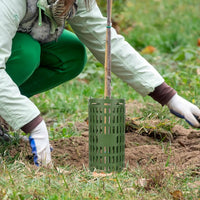 Garvee Set da 10 pezzi di protezioni espandibili per tronchi d'albero, resistenti agli animali che brucano, resistenti ai raggi UV, nere, 25x37cm