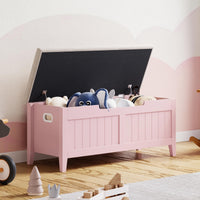 Panca contenitore Garvee con cuscino, cassapanca in legno da 39,4", 2 cerniere di sicurezza, soggiorno e camera da letto, truciolato, maniglie ergonomiche, coperchio ribaltabile, cassapanca grande, facile da montare