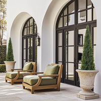 Pianta artificiale di abete nobile pioppo Garvee, 1,5 m, resistente alle intemperie, sempreverde, per uso interno ed esterno, giardino e patio, texture realistica verde