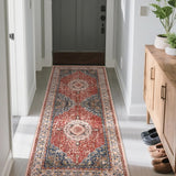 Tappeto antiscivolo lavabile Garvee Boho Vintage per soggiorno e camera da letto