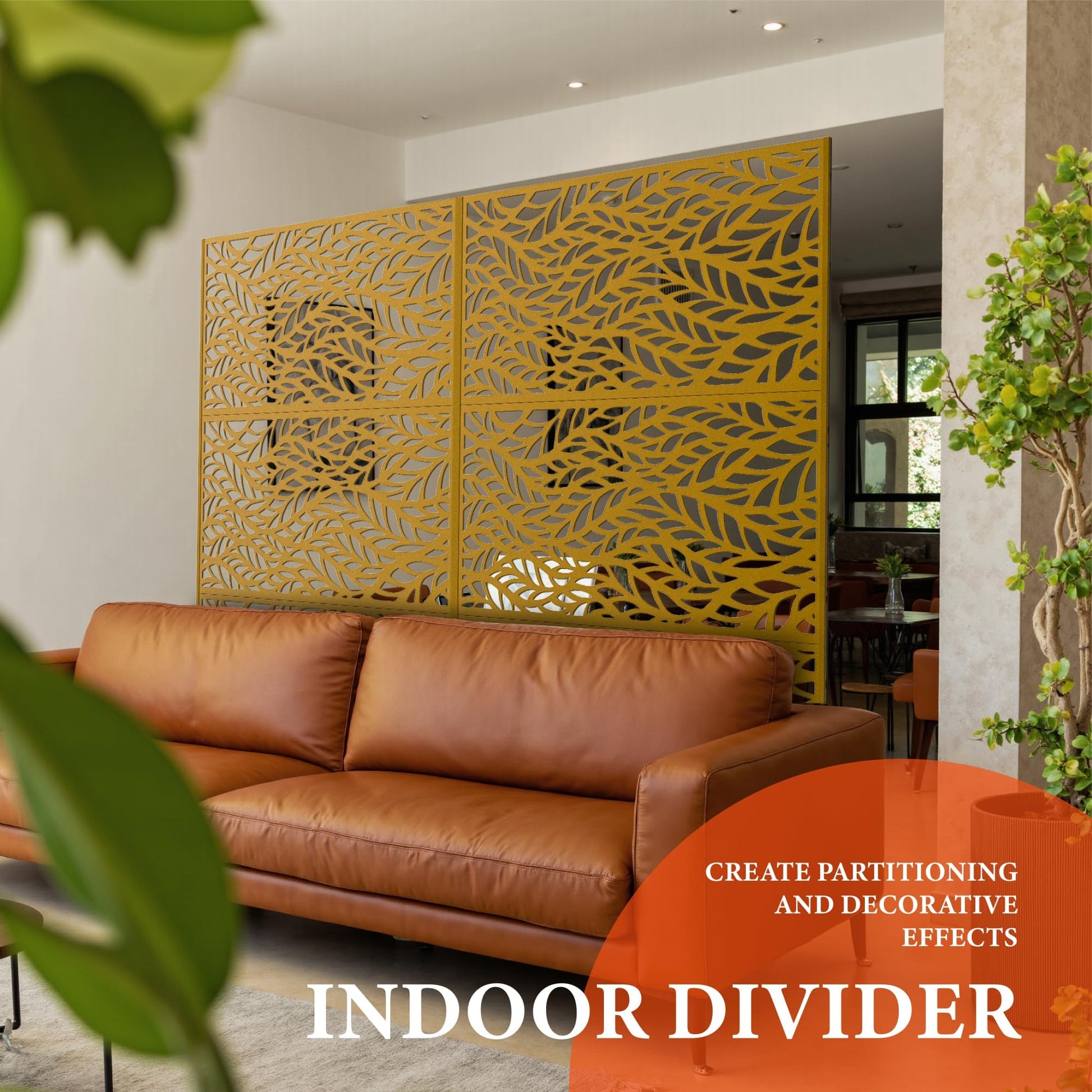 Pannelli in metallo per schermatura della privacy da esterno Garvee, antiruggine, verniciati a polvere, marroni, per giardino, terrazza, balcone, 72"x47"