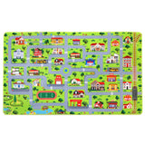 Garvee Tappeto per Bambini Morbido e Antiscivolo con Metodo di Gestione Stradale e Pista per Aerei 100x160 cm Grigio Street