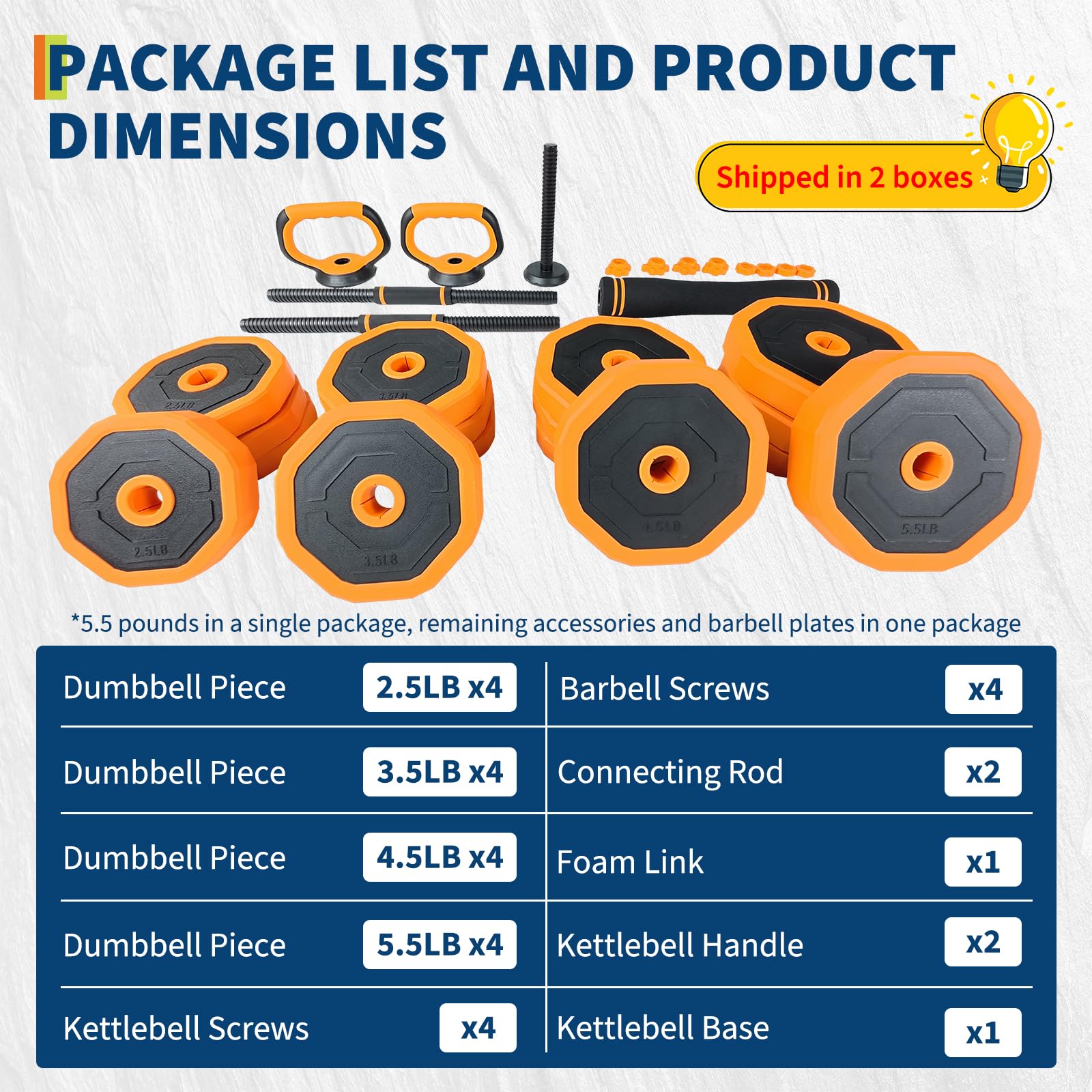 Garvee Set Comandi Manuali 4 in 1 44-88 libbre Multifunzionali PVC per Palestra Domestica - Cambio Rapido Nero | Perfetto per Festa del Papà