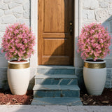 Garvee Albero Artificiale Esterno Realistico con Picchetto da Terra, Resistente UV e Intemperie, Basso Manutenzione, Materiale Duraturo, Colore Vivace, Ideale per Giardino e Balcone - Pink