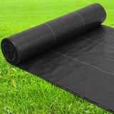 Tessuto per giardini Garvee 3,2 OZ anti-erbacce - PP intrecciato, resistente agli strappi - 6x300FT - Verde - Giardino e paesaggistica - Nero