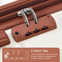 Valigia da viaggio Garvee in ABS rigido con lucchetto TSA, 76,5x49,5x30,5 cm, leggera, grande, nera