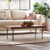 Gambe per mobili Garvee da 4 pezzi, gambe per tavolo a forcina con piedini in gomma per scrivania, tavolo da pranzo, tavolino da caffè, altezza 56 cm, nero