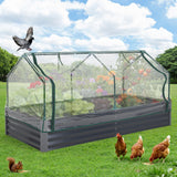 Garvee Hochbeet In Metallo Con Copertura Resistente Alla Corrosione Per Terrazza E Giardino, Robusto E Versatile - Grigio
