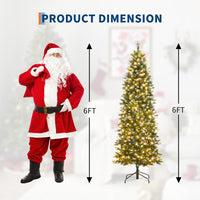 Albero di Natale Artificiale Garvee 182 cm con Supporto Metallico e Borsa