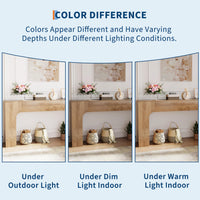 Tavolo consolle Garvee Farmhouse da 63 pollici in legno, sottile, rustico, stalla, rovere scuro, per soggiorno, corridoio, appartamento