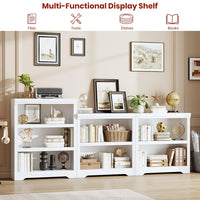 Scaffale Garvee in MDF Senza Porte Resistente per Casa e Ufficio, Montaggio Facile, Finitura Liscia, Stoccaggio Versatile