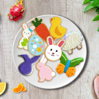 Set di 14 formine per biscotti pasquali Garvee, formina per biscotti in acciaio inossidabile per dolci fai da te per le feste, varie forme