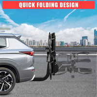 Portabici Garvee da 2 Pollici per Gancio Traino - 2 Bici, Acciaio Robusto con Inclinazione e Serratura | Perfetto per Festa del Papà, SUV e Camion