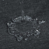 Garvee Flachs-Leinen-Duschvorhang 240GSM Schweres Gewebe Wasserabweisend Waschbar Dunkelgrau 180x200 cm Hotelstil Polyester