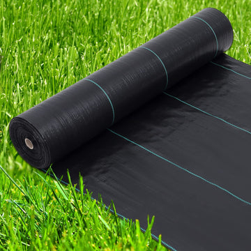 Tessuto anti-erbacce Garvee 4x250 piedi 5 once in polipropilene nero per giardino e paesaggistica, resistente alle intemperie, traspirante, protezione UV