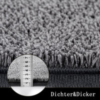 Tappetini da bagno antiscivolo GARVEE, tappetini da bagno antiscivolo, lavabili in lavatrice, morbidi tappetini da bagno in microfibra, grigio scuro, 50x80 cm