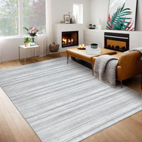 Tappeto per soggiorno Garvee 200x290cm a pelo corto grigio moderno antiscivolo lavabile per camera da letto sala da pranzo