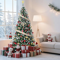 Albero di Natale artificiale Garvee – 275 cm, PE/PVC, 500 LED, 4000 rami, verde classico per Natale