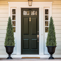 Alberi artificiali di cedro topiato Garvee da 4 piedi, resistenti alle intemperie, per interni ed esterni, da giardino, patio, texture realistica verde