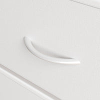 Cassettiera Garvee con 5 cassetti, frontale in tessuto, struttura in metallo, piano in legno, per camera da letto e corridoio, robusta, grigia