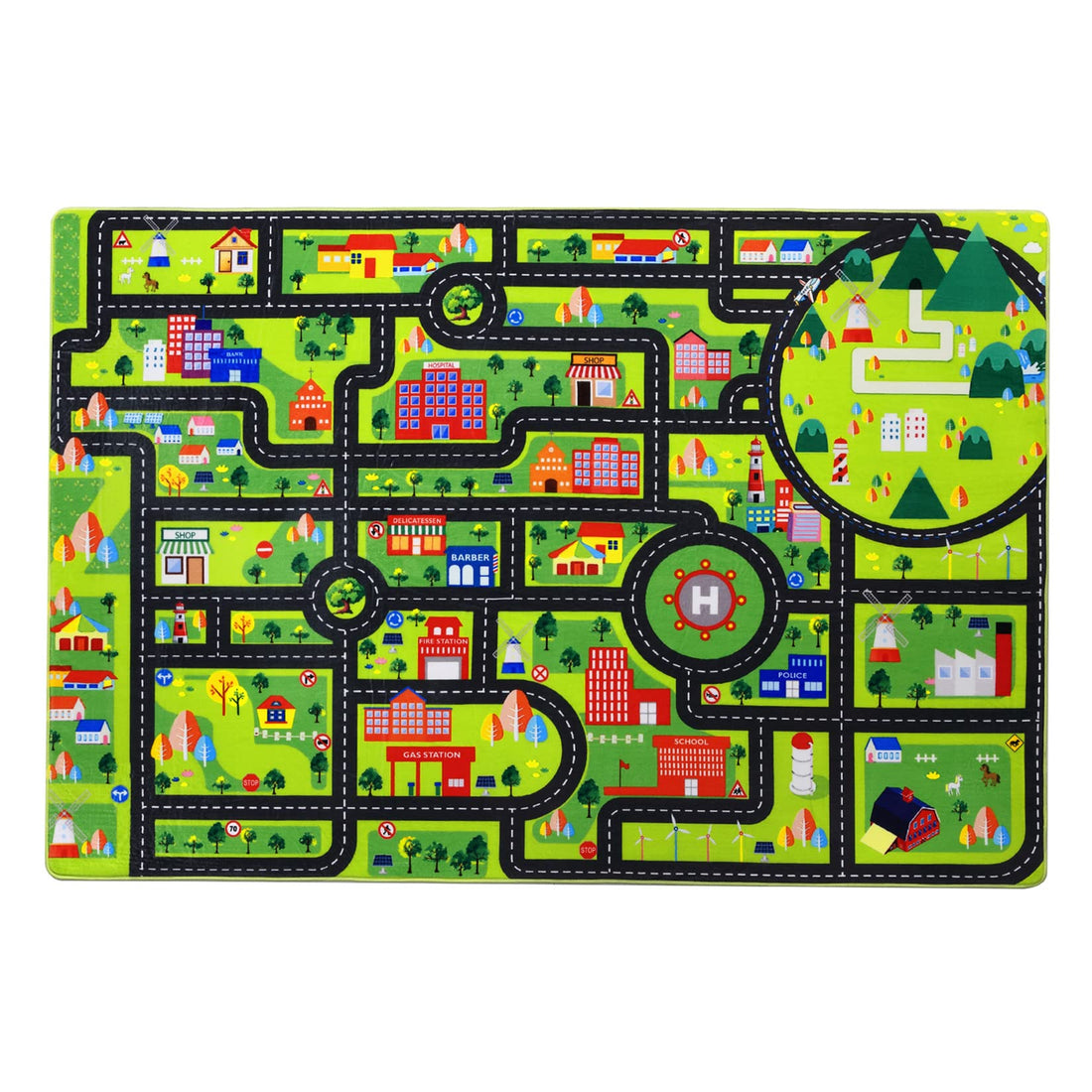 Garvee Tappeto Gioco Bambini Extra Large 140x200 Antiscivolo Morbido Velluto Educativo Colorato Per Camera E Sala Giochi