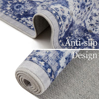 Tappeto grande per soggiorno Garvee, design vintage, lavabile, 200x290 cm, morbido poliestere, antiscivolo, pelo corto