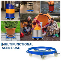 Carrello per Fusti Garvee 55 Galloni Acciaio Zincato Pesante con Rinforzi e Ruote Girevoli 24" - Regalo Perfetto per Festa del Papà Industria Magazzino