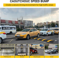 Dossi Rallentatori Gomma Garvee Cable Bridge 6 Piedi*2 con 8 Bulloni - Ideale per Strade, Parcheggi, Scuole | Carico 66000 lb Giallo