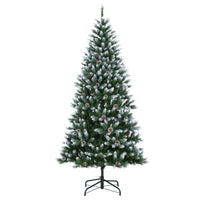 Albero di Natale Artificiale Garvee 225 cm PE/PVC - 400 LED, 3000 Rami, Supporto Metallico