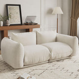 Garvee Divano Love Seat Chenille Verde Profondità 191 cm Seduta 59 cm per Appartamenti Uffici, Schiuma Morbida ad Alta Resilienza, Design Compatto e Modulare - Beige